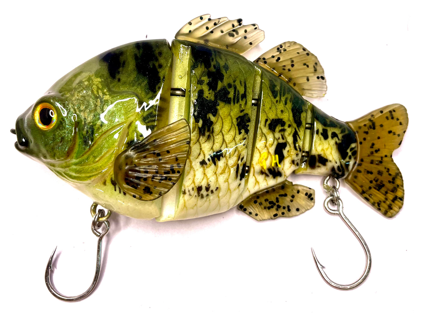 Four piece crappie swim-bait