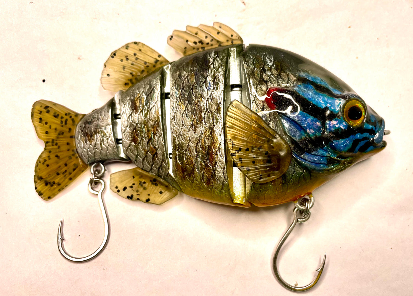 Four piece crappie swim-bait